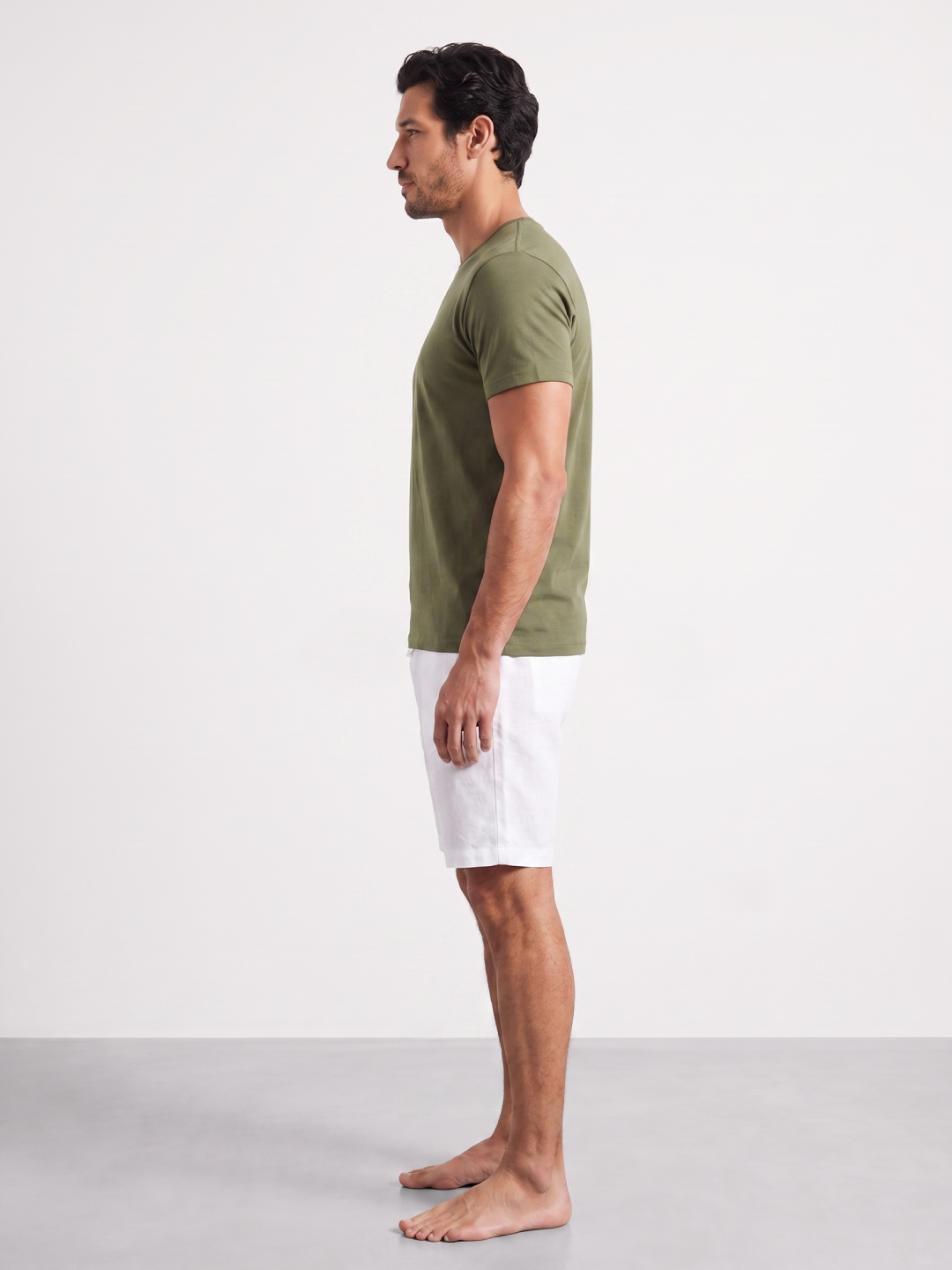 Men's Green 100% Organic Cotton Regular Fit Tshirt