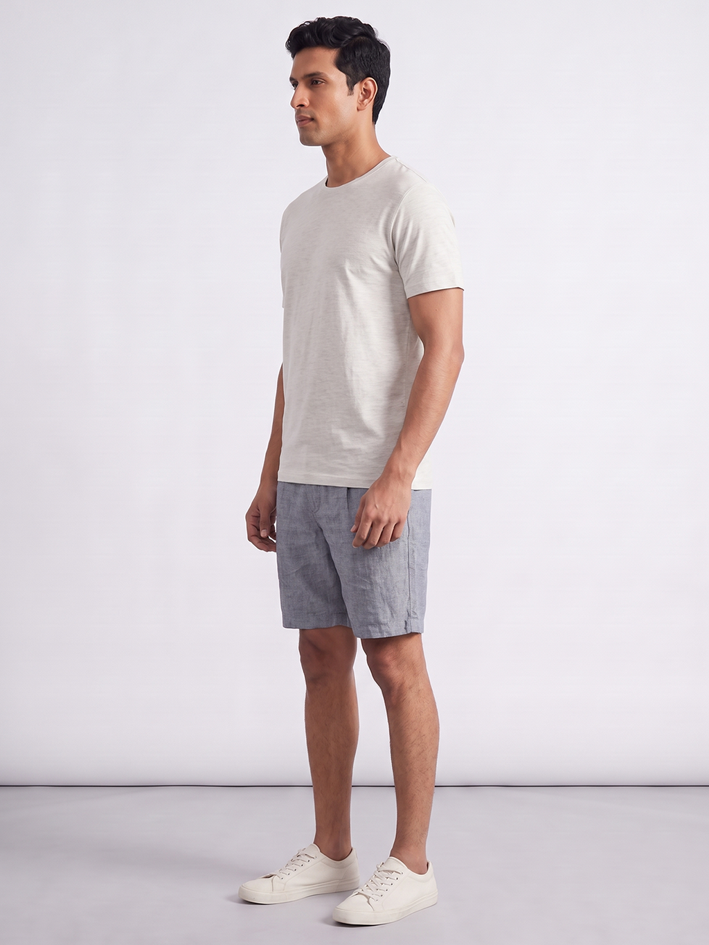 Men's 100% Cotton  Regular Fit Tshirt Ecru