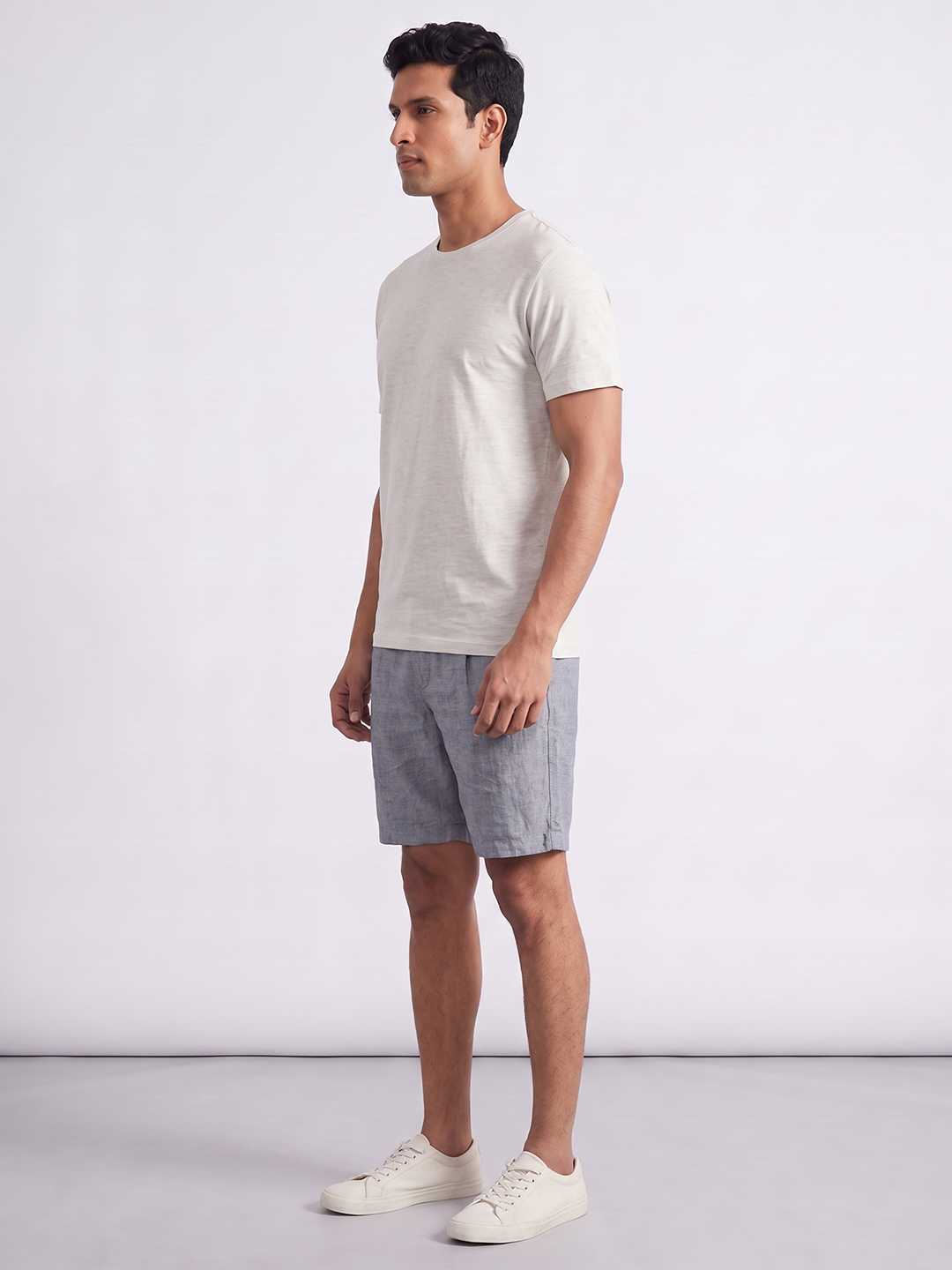 Men's 100% Cotton  Regular Fit Tshirt Ecru