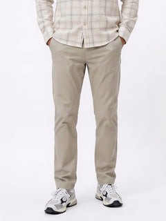 Men's Green Cotton Lycra Slim Fit Pant