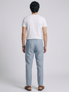 Men's White Cotton Bamboo Elastane Regular Fit Tshirt