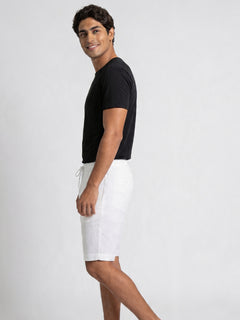 Men's Black Cotton Bamboo Elastane Regular Fit Tshirt
