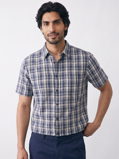 Men's 100% Cotton Regular Fit Shirt Navy