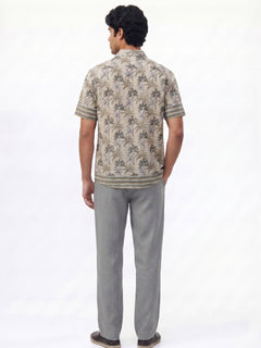 Men's Green 100% Modal Regular Fit Shirt