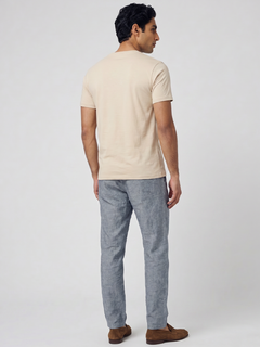 Men's Natural Cotton Bamboo Elastane Regular Fit Tshirt