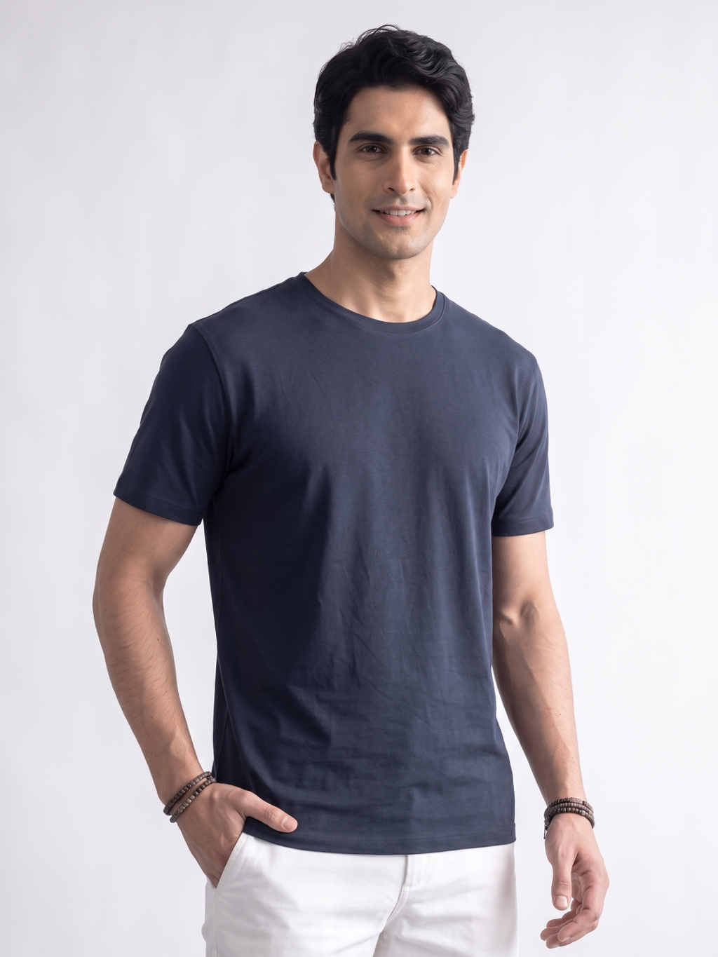 Men's Bamboo Regular Fit Tshirt Navy