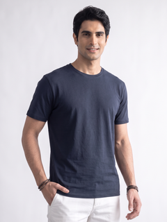 Men's Bamboo Regular Fit Tshirt Navy