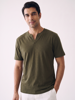 Men's 100% Cotton Relax Fit Tshirt Brown