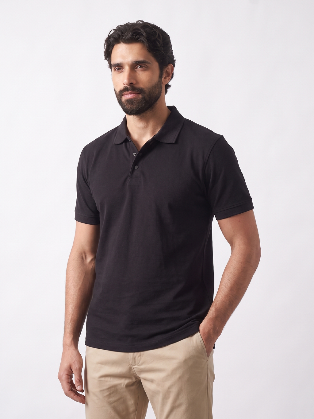 Men's 100% Cotton  Regular Fit Tshirt Black