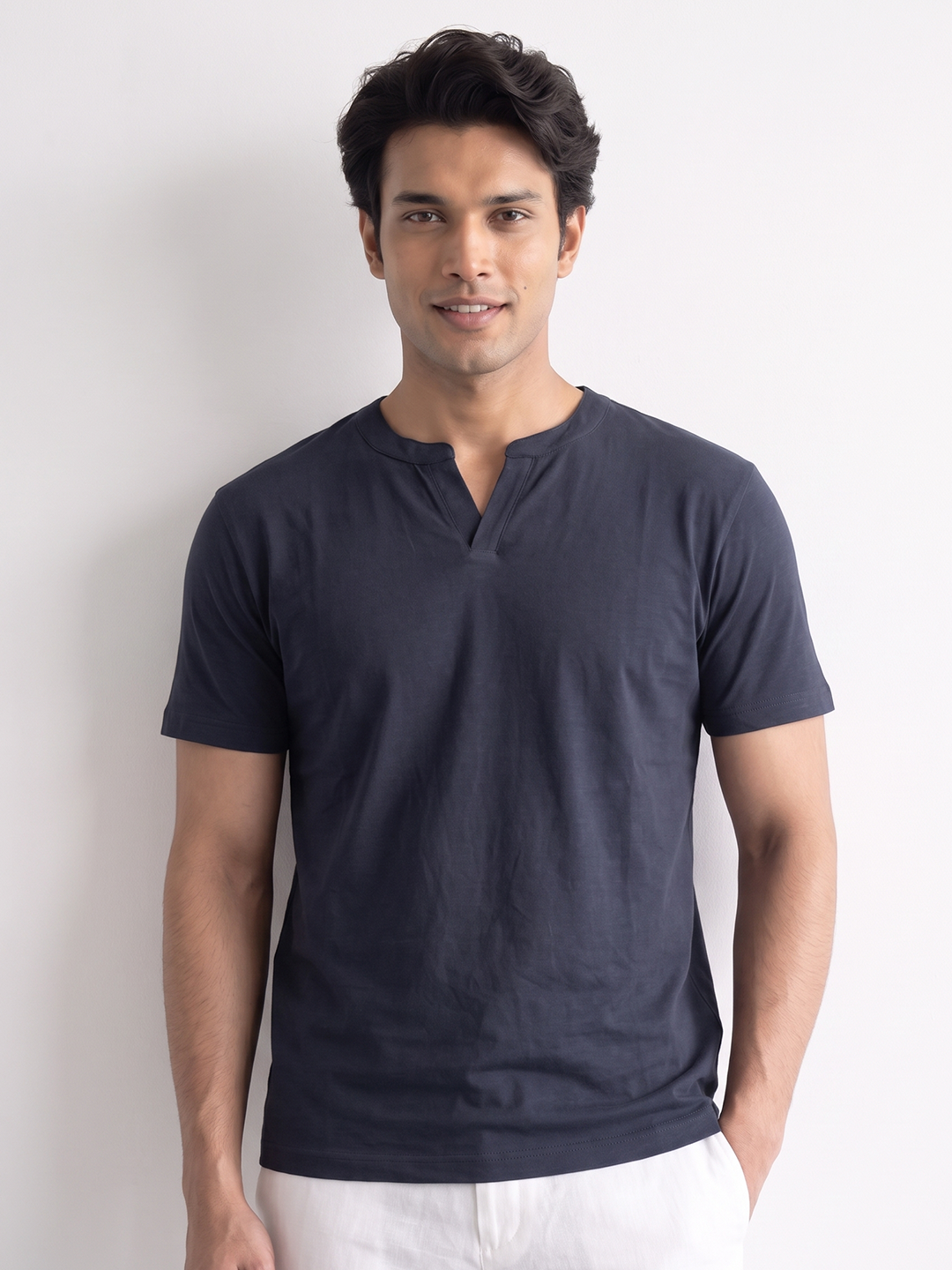 Men's 100% Cotton Relax Fit Tshirt Navy