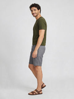 Men's Darkgreen Cotton Bamboo Elastane Regular Fit Tshirt