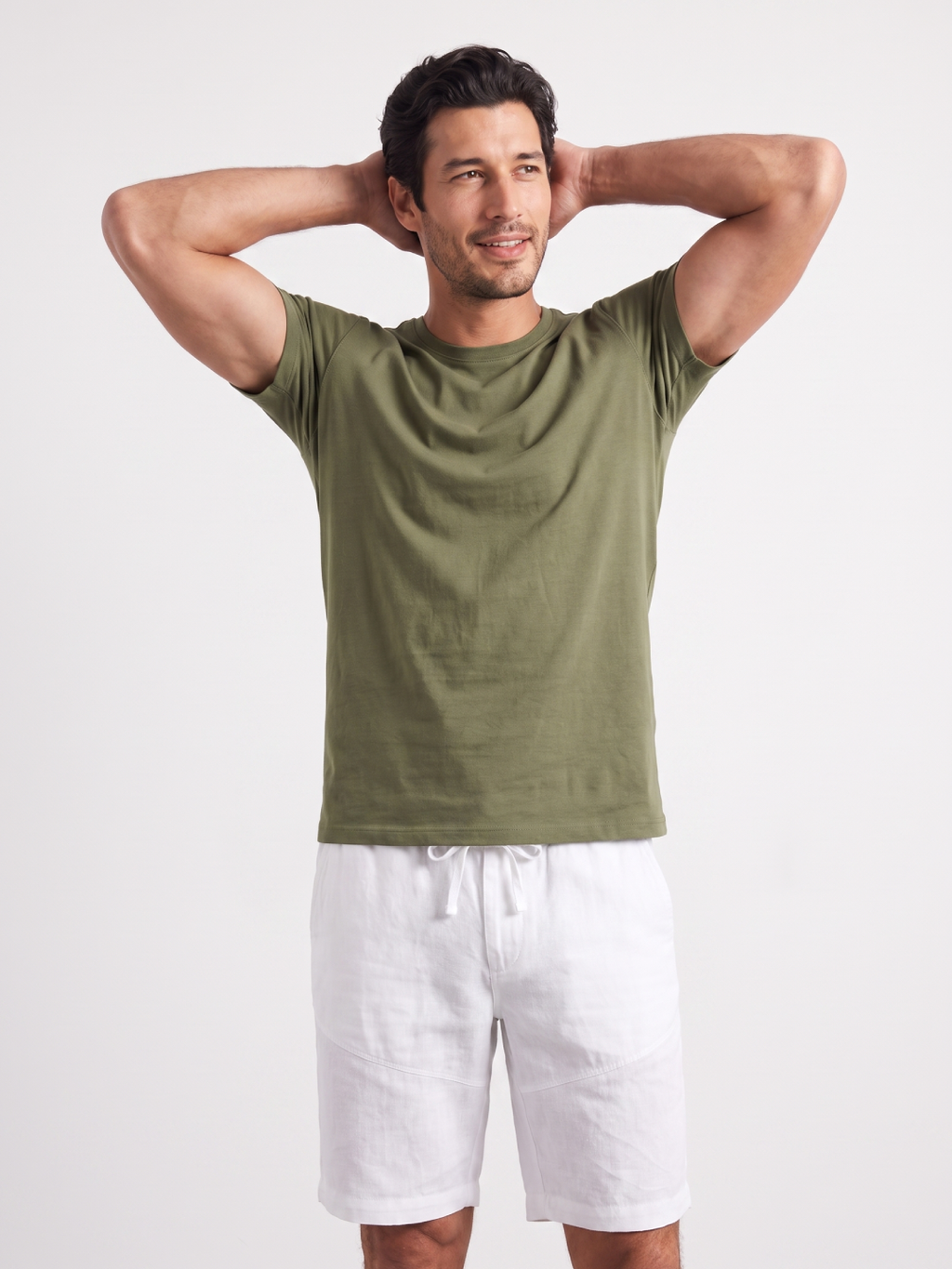 Men's Green 100% Organic Cotton Regular Fit Tshirt