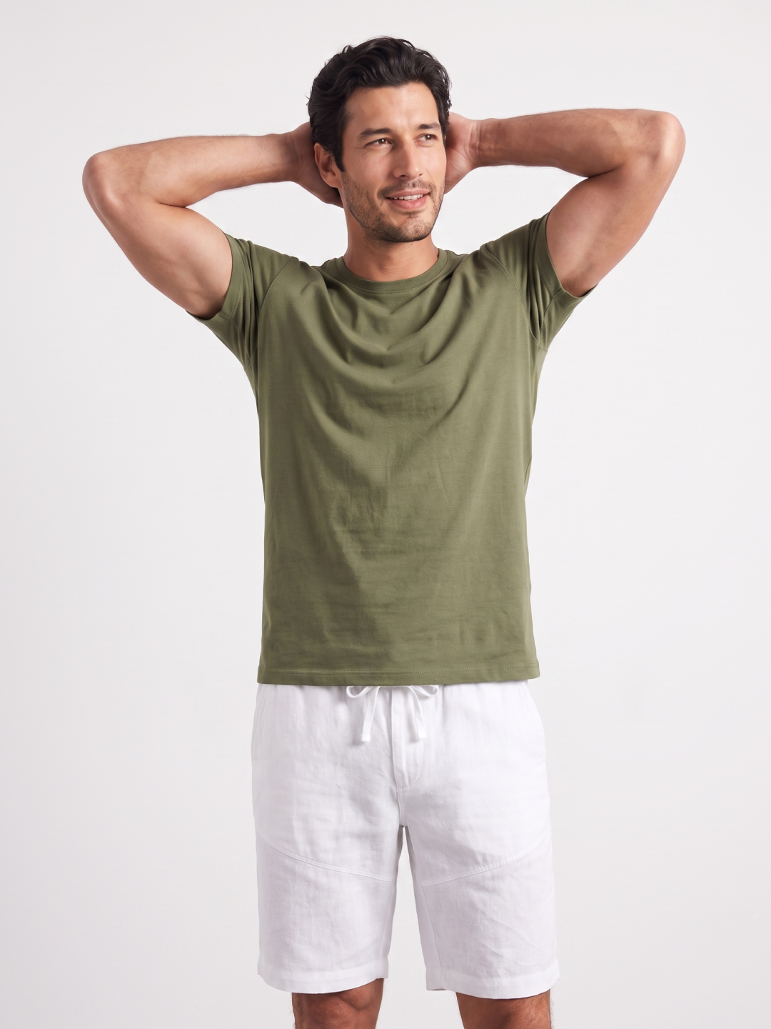 Men's Green 100% Organic Cotton Regular Fit Tshirt