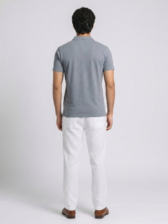 Men's Blue 100% Organic Cotton Regular Fit Tshirt