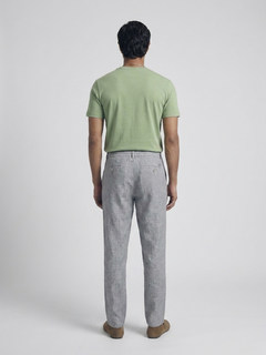 Men's Green Cotton Bamboo Elastane Regular Fit Tshirt