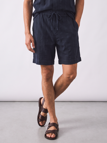 Men's 100% Cotton Regular Fit Shorts Navy