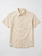 Men's Offwhite 100% Cotton Regular Fit Shirt