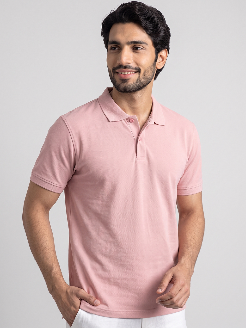 Men's 100% Organic Cotton Regular Fit Tshirt Pink