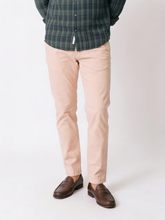 Men's Beige Cotton Lycra Slim Fit Pant