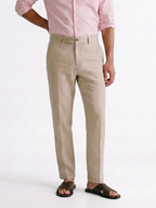 Men's Natural Cotton Linen Slim Fit Pant