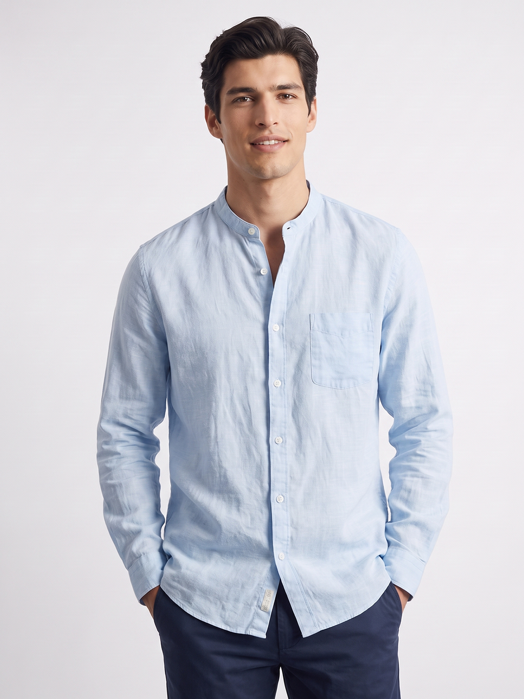 Men's Sky 100% Cotton Regular Fit Shirt