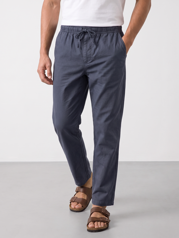 Men’s Cotton Lycra Regular Fit Pocket Pant Navy