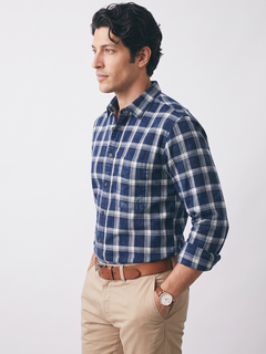 Men's 100% Cotton Regular Fit Shirt Navy