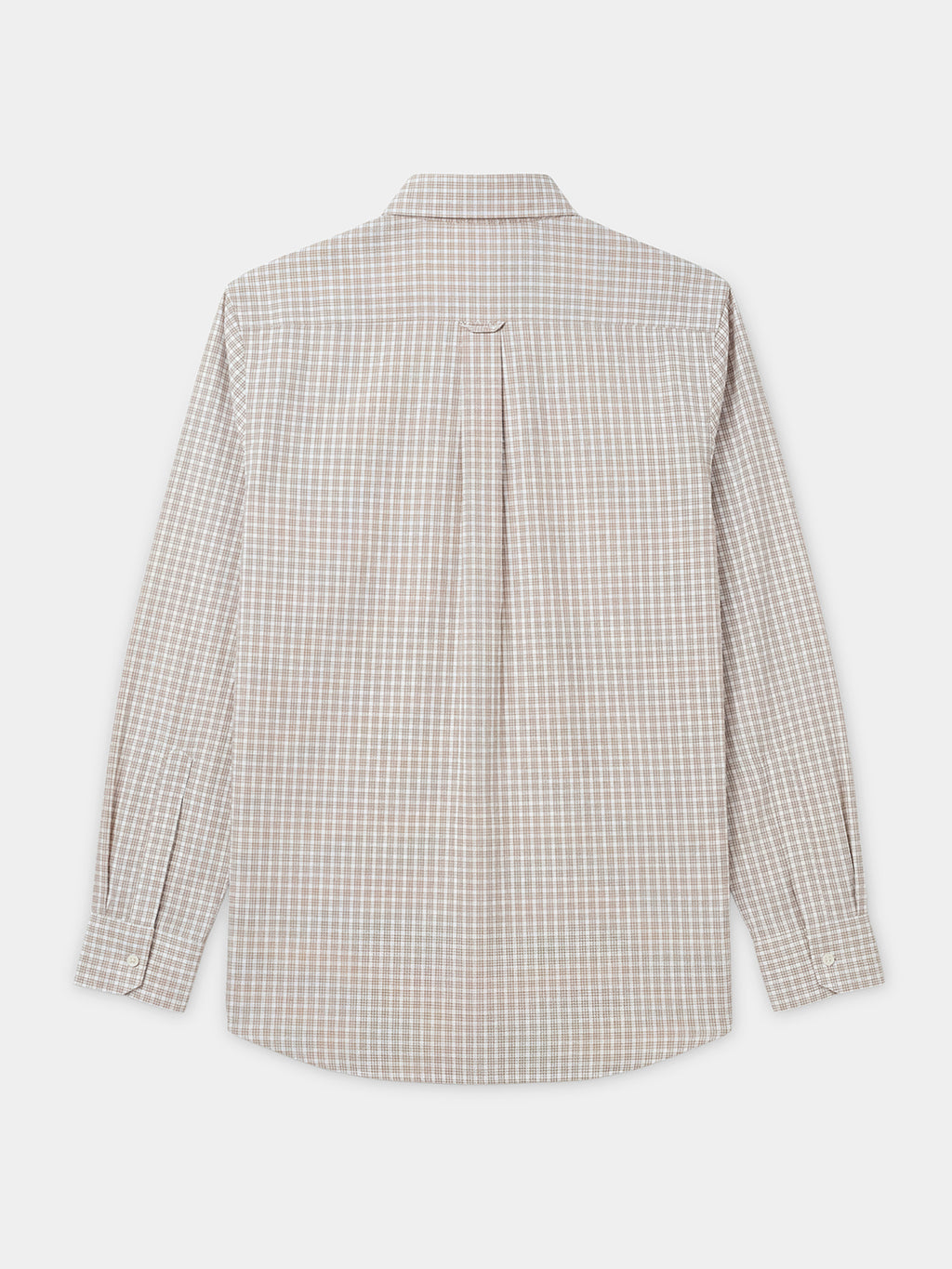Men's Khaki 100% Cotton Regular Fit Shirt