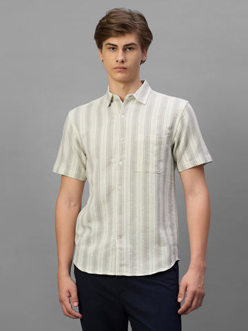 Men's Natural 100% Cotton Regular Fit Shirt