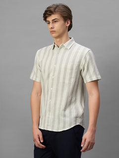 Men's Natural 100% Cotton Regular Fit Shirt