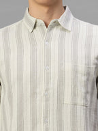 Men's Natural 100% Cotton Regular Fit Shirt