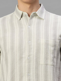 Men's Natural 100% Cotton Regular Fit Shirt