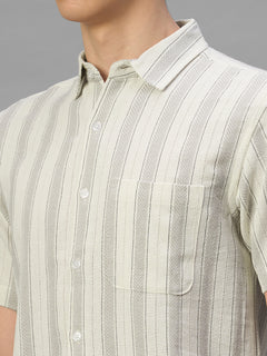 Men's Natural 100% Cotton Regular Fit Shirt