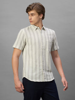 Men's Natural 100% Cotton Regular Fit Shirt