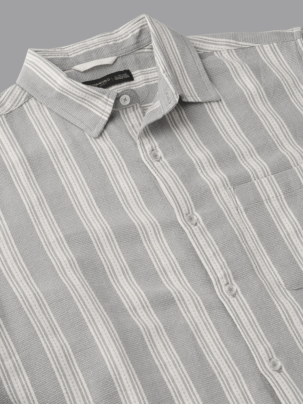 Men's Slate 100% Cotton Regular Fit Shirt