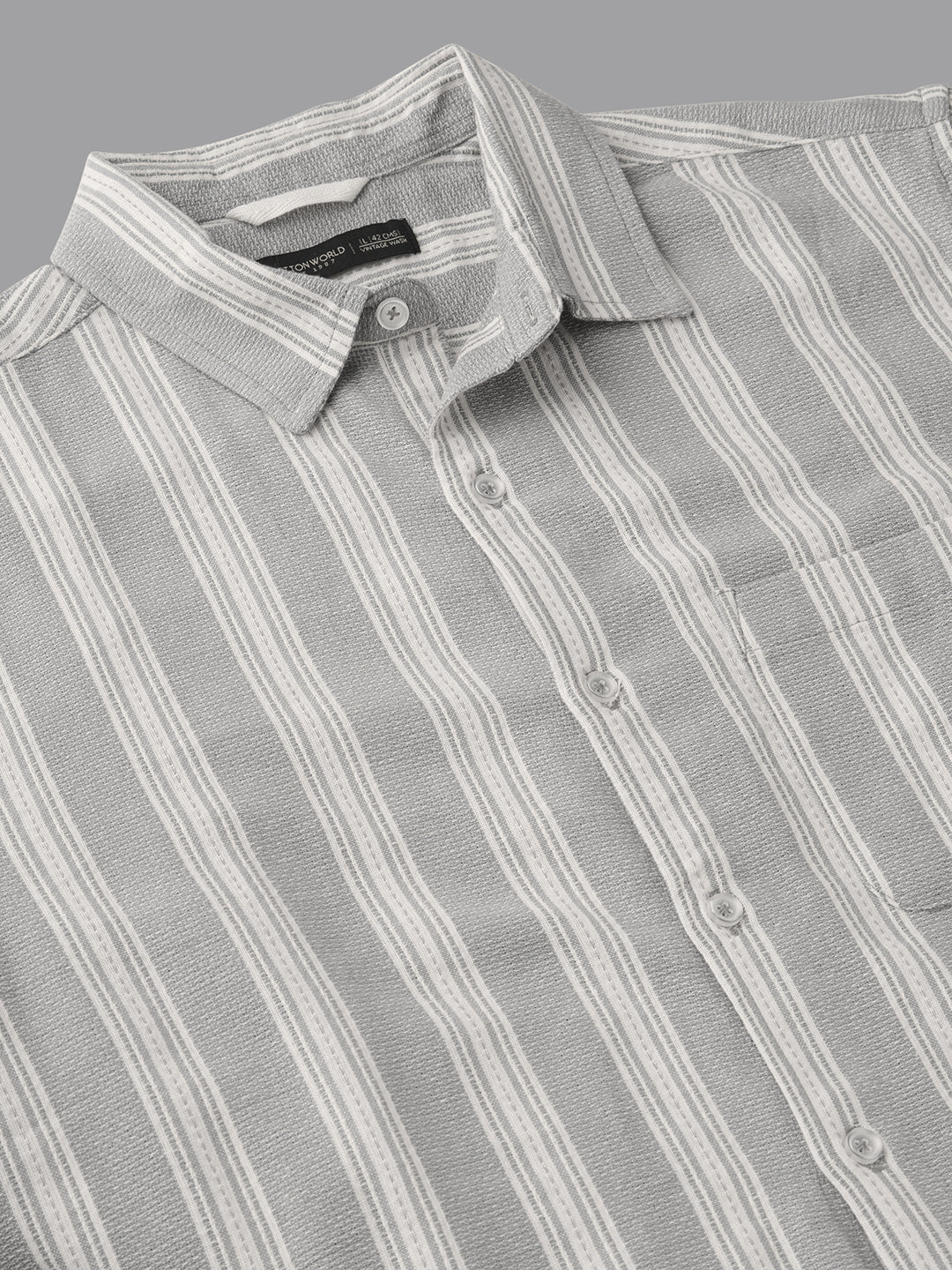Men's Slate 100% Cotton Regular Fit Shirt
