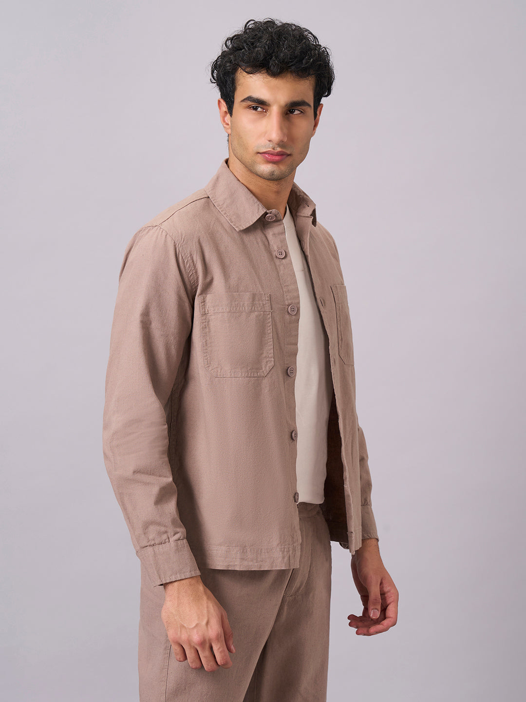 Men's Avenue Cotton Linen Regular Fit Jacket
