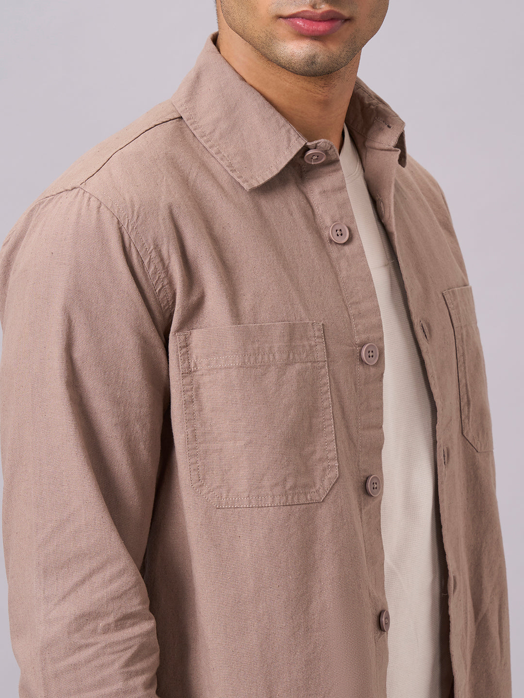Men's Avenue Cotton Linen Regular Fit Jacket