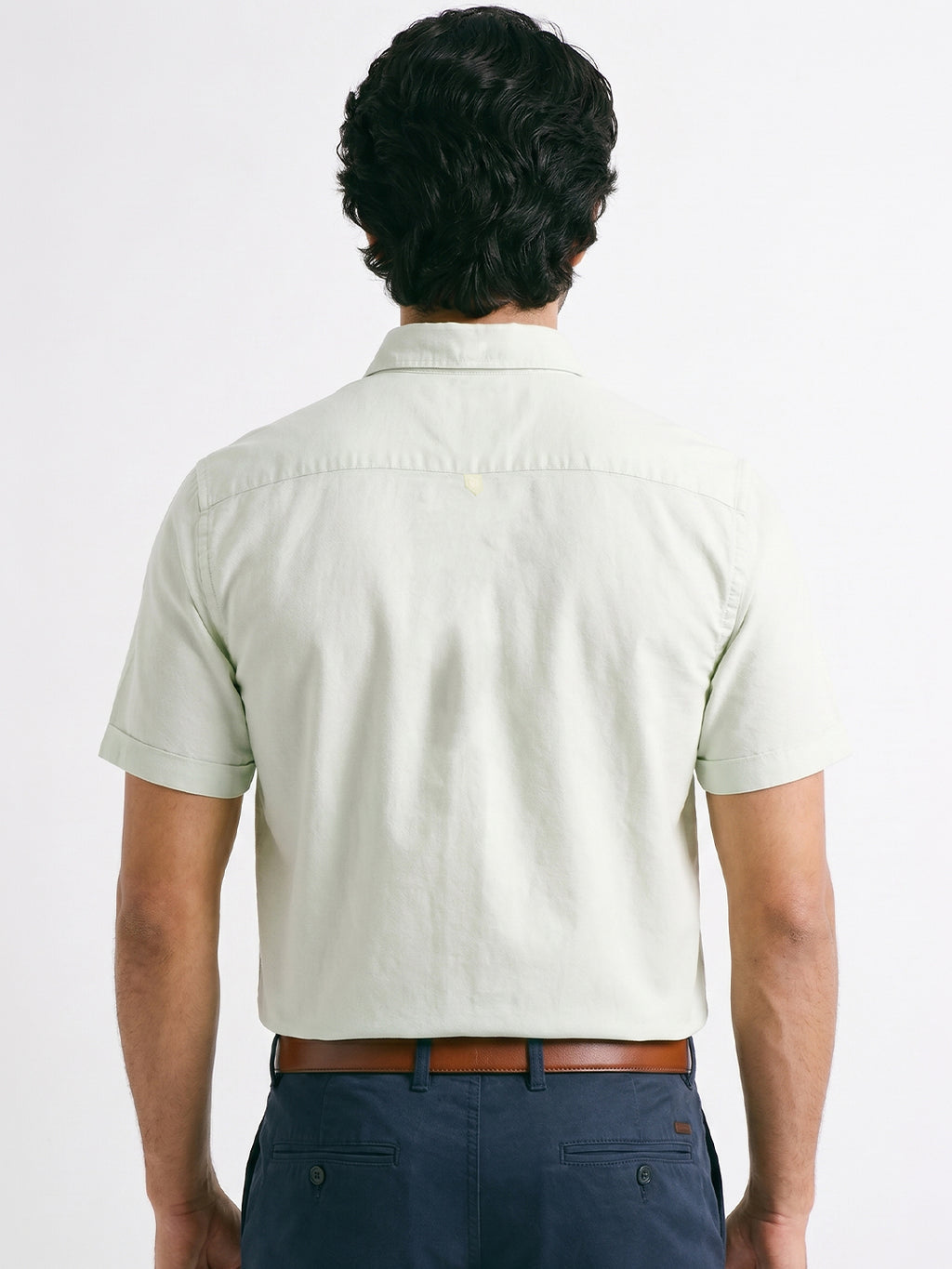Men's Mint 100% Cotton Regular Fit Shirt