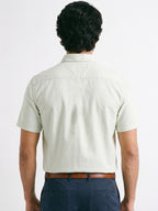 Men's Mint 100% Cotton Regular Fit Shirt