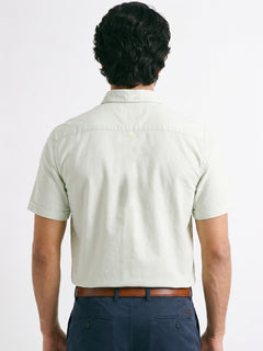 Men's Mint Oxford 100% Cotton Regular Fit Shirt