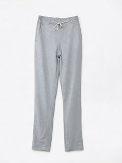 Men's Grey Cotton Linen Regular Fit Pant