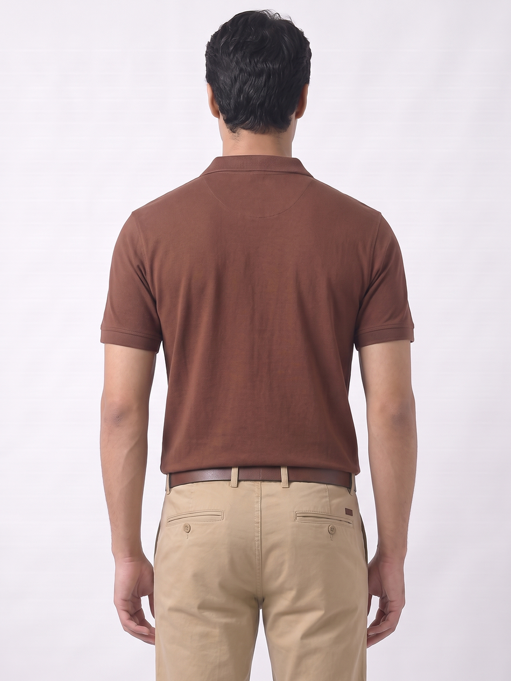 Men's 100% Cotton  Regular Fit Tshirt Brick