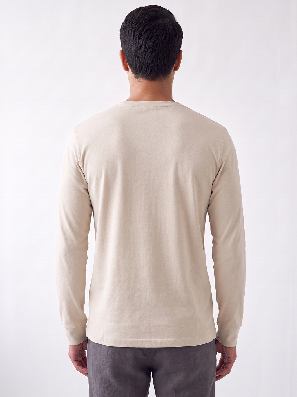 Men's 100% Cotton Regular Fit Tshirt Natural