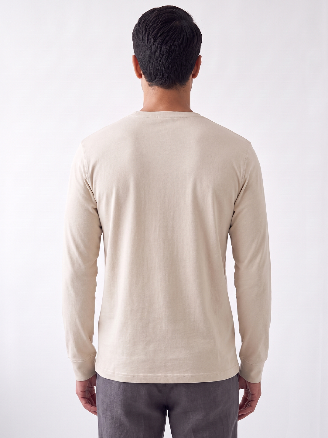 Men's 100% Cotton Regular Fit Tshirt Natural