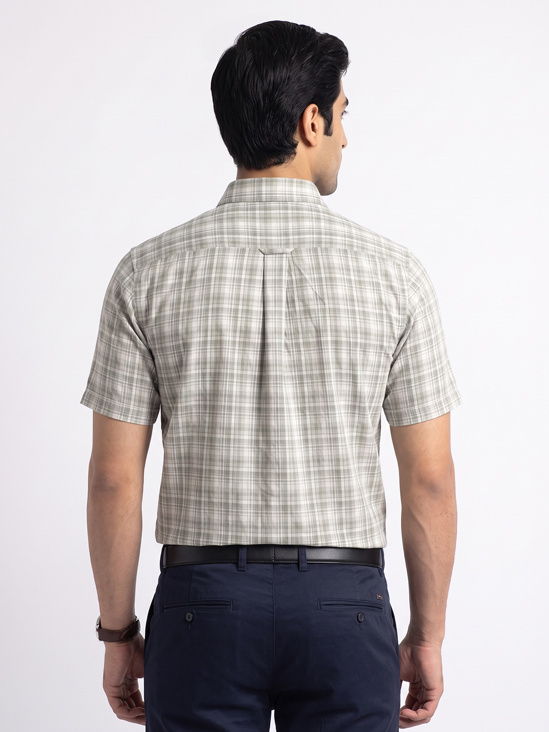 Men's 100% Cotton Regular Fit Shirt Green