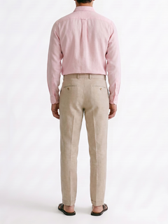 Men's Natural Cotton Linen Slim Fit Pant