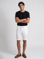 Men's Black Cotton Bamboo Elastane Regular Fit Tshirt