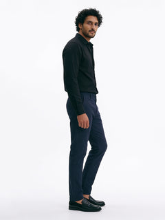 Men's Black 100% Cotton Regular Fit Shirt