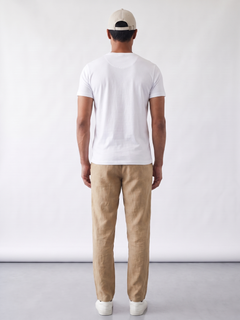 Men's White 100% Organic Cotton Regular Fit Tshirt